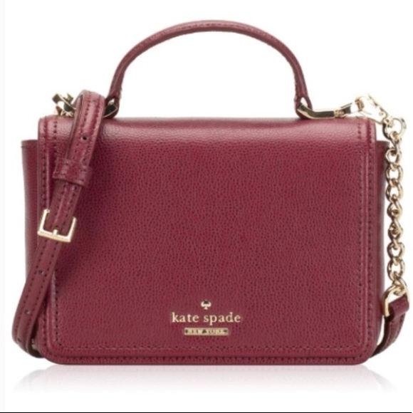 🎉HP🎉Kate Spade ♠️ NWT Red Leather Crossbody Bag - Picture 3 of 8